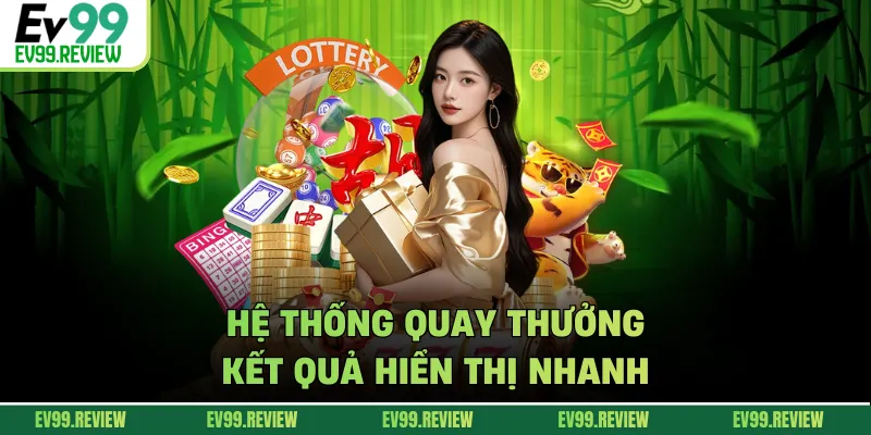 Hệ thống quay thưởng kết quả hiển thị nhanh